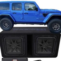 NEW POWERFUL BASS AND VOICE PACKAGE KICKER AUDIO INSTALLED JEEP WRANGLER