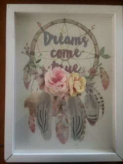 Dreams Come True Dream Catcher Shadow Box