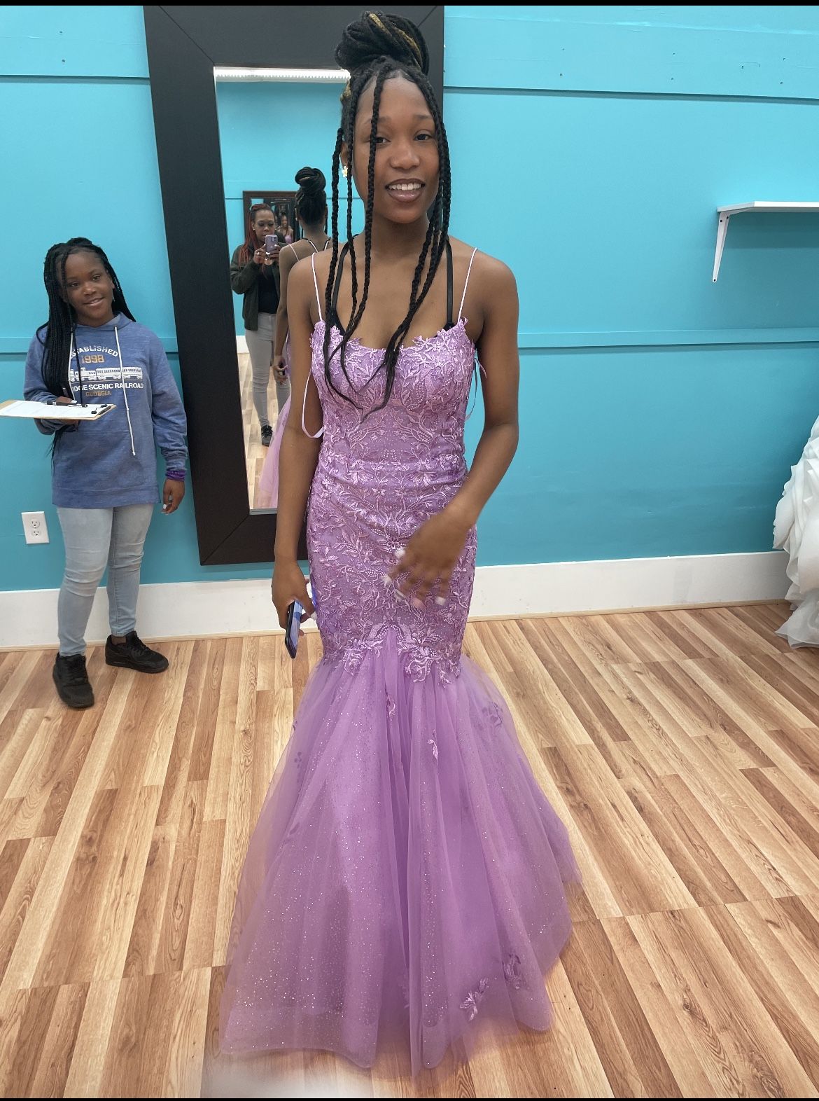 Purple prom dress