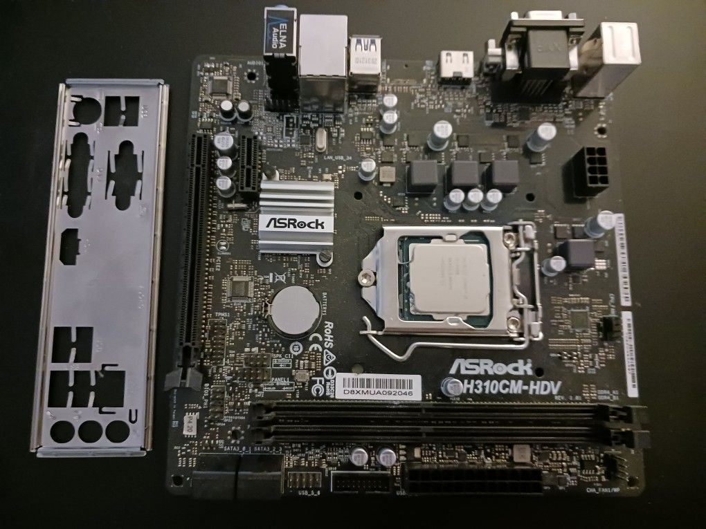 ASROCK MainBoard Intel Quad Core i5 9400 CPU HDMI Output 6 USB Ports