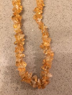Necklace made of real stones