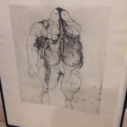 Signed Reprint . Leonard Baskins Art