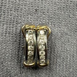 Channel-set Diamond Earrings (Natural Diamond)