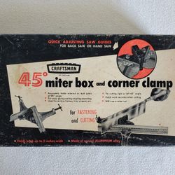 Craftsman Miter Box And Corner Clamp