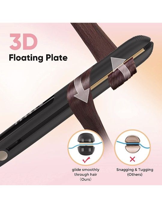 Flat Iron Hair Straightener & Curler