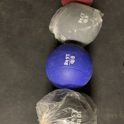 Medicine Balls 4, 6, 8 And 10 Pounds
