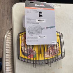 Char-Broil Non-Stick Grill Basket With Detachable Handle Black