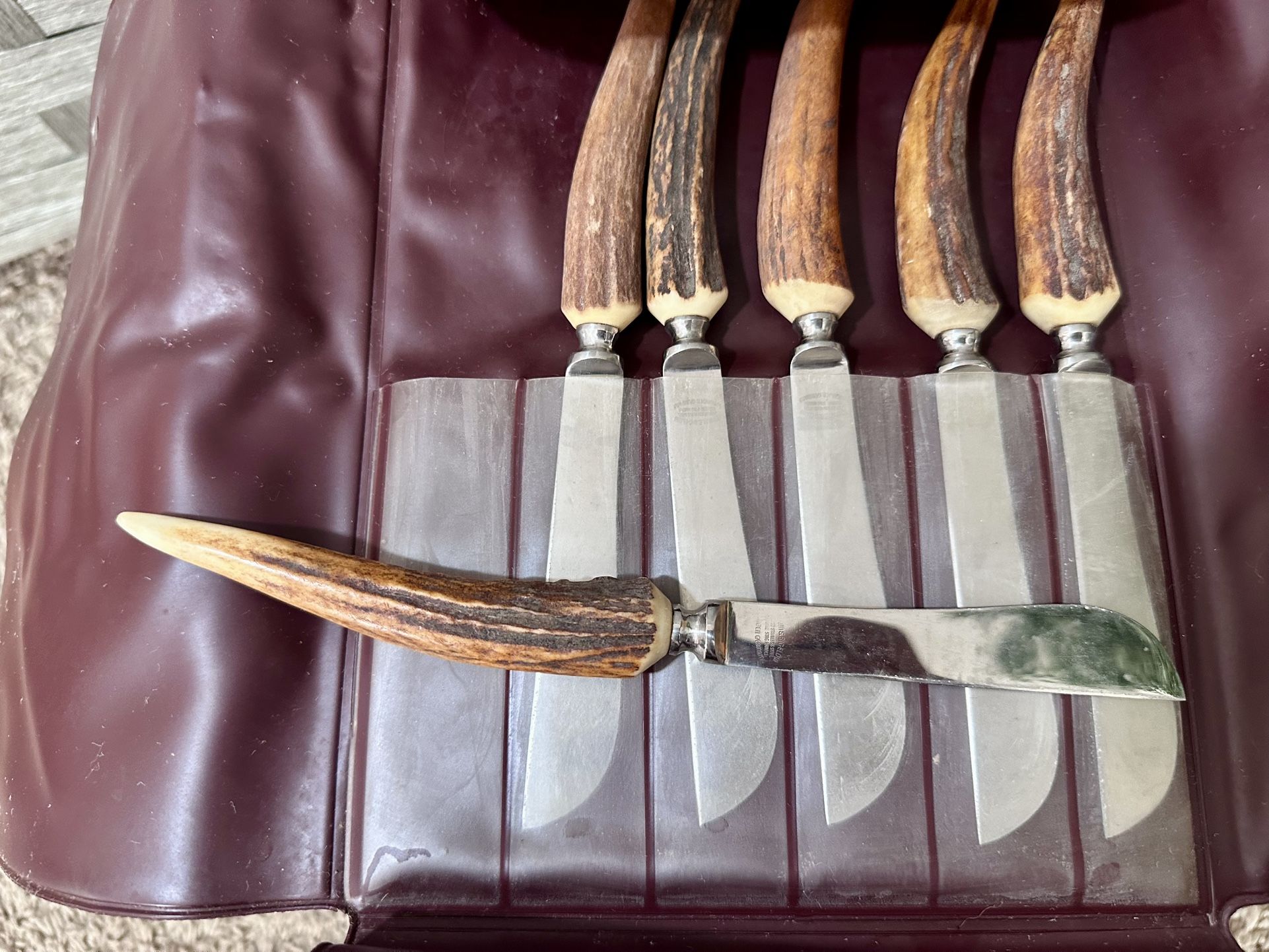 1950’s Brown & Bigelow Genuine Stag Handle Knives