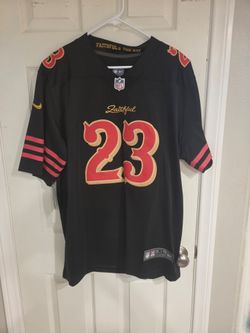 49ers-Black-XL Christian McCaffrey Stitched Jersey