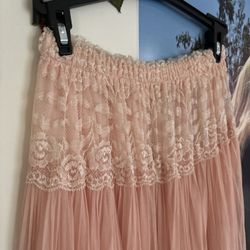 Pink Princess Skirt Maxi Tulle 