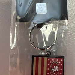 SAN FRANCISCO 49ERS FLAG KEY RING