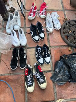 8 pair of shoes