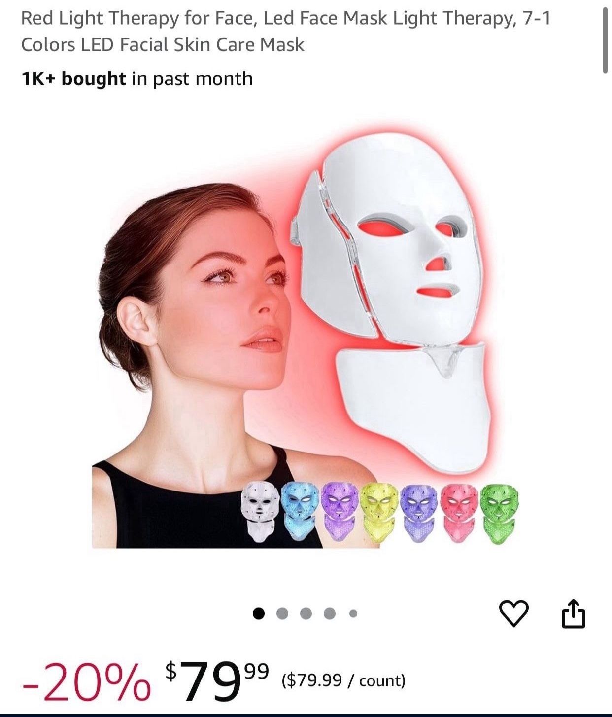  Equity /led Face Mask /facial Care /skin Care Mask 