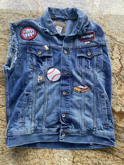 Vintage Motercycle Jean Jacket 
