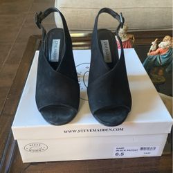 Steven Madden Heels Black 6 1/2