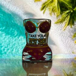 Purple and yellow Bikini Shot Glass