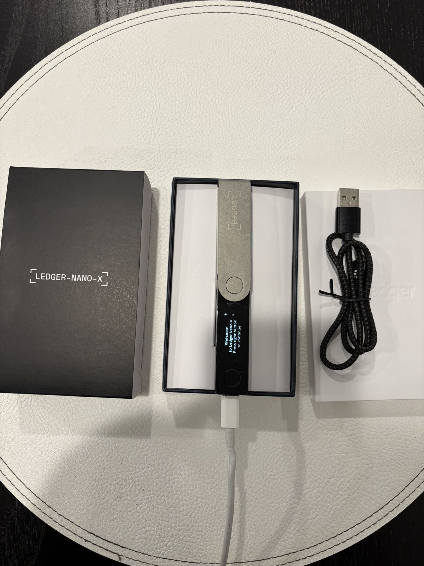Ledger Nano X – Crypto Hardware Wallet + Box (Never Used, Open Box)