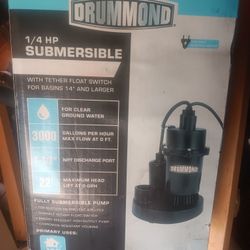 Submersible Sump Pump, 3000 GPH