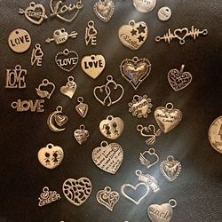 Heart and  love charms.  42