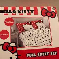 Sanrio HELLO KITTY FULL SHEET SETSUPER SOFT & COMFORTABLE MICROFIBER 