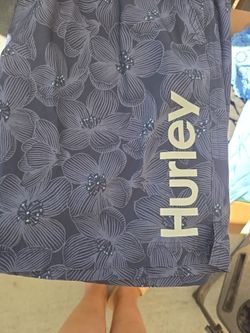 Hurley Blue Floral Swimming Trunks