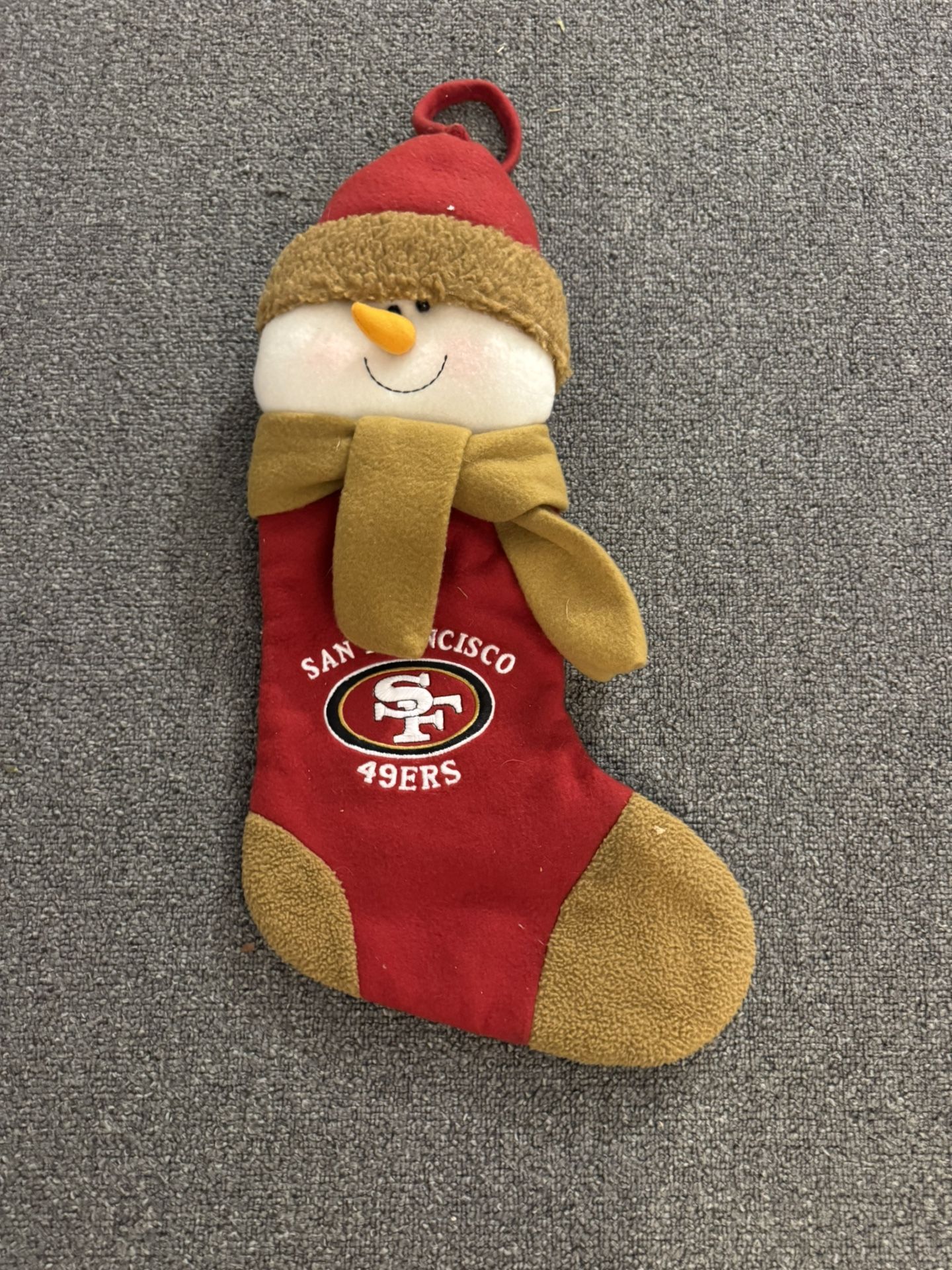 NFL San Francisco 49er Logo Embroidered Christmas stocking 