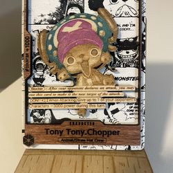 One Piece Tony Tony Chopper Manga Wooden Card Art