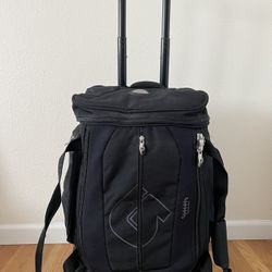 Burton Black Rolling Wheeled Duffle Bag / Suitcase Luggage