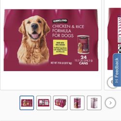 Kirkland Signature  (23 canned dog food chicken & rice )