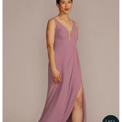 Pink Quartz Davids Bridal Bridesmaid Dress Size 12
