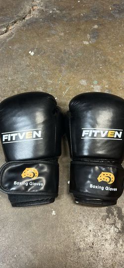 Fitven Black Boxing Gloves
