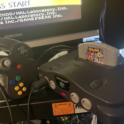 Original Nintendo 64 With Cords , 1 Controller “””Tested”””” Game Sold Separately 