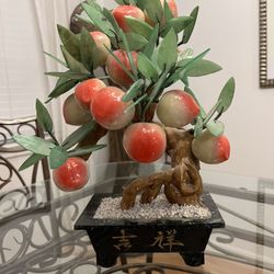 Authentic Asian Glass Peach Tree-Completely Hand Made 