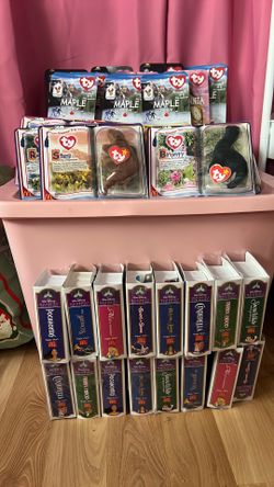 Retro/Vintage McDonald’s beanie babies and VHS collectible toy’s