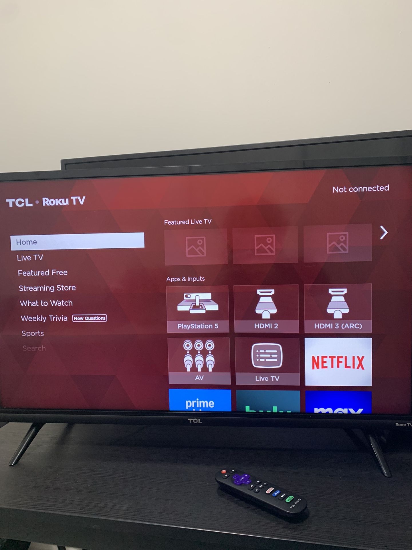 TCL 32” Smart TV