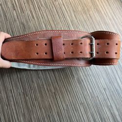 Leather Sheik Weight Training Belt