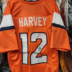 Broncos RJ Harvey Signed, JSA-Certified Jersey 