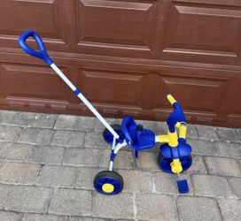 Kriddo Parent Assisted Toddler Push Tricycle For 18 Months - 3 Years