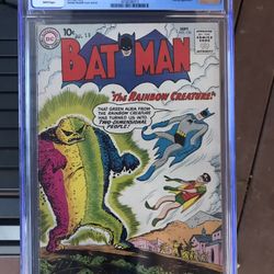 Batman #134 (1960) CGC 6.5 — White Pages; Batman vs. The Rainbow Creature