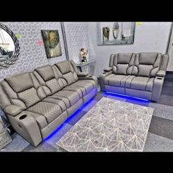 LED electrical Recliners Leather No Credit Needed 