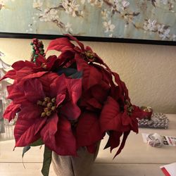 Artificial holiday Poinsettias