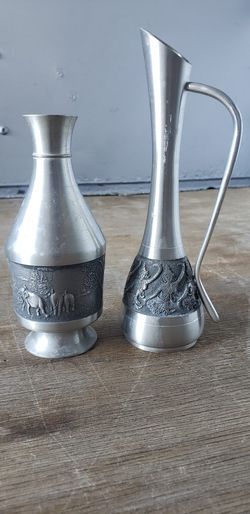 Pewter Vases From Thailand 