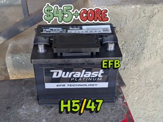 EFB Car Battery Group Size 47/H5