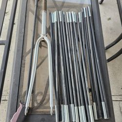 Bicycle Fork, Tent Poles, and a Trash Grabber.