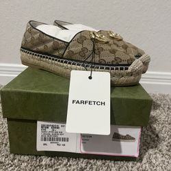 Gucci Canvas Espadrilles US 5 Size 34.5