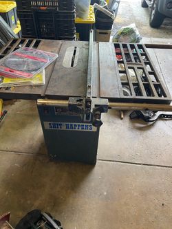 Heavy duty table saw one and a half hp comes with dado blade and 10 inch blades