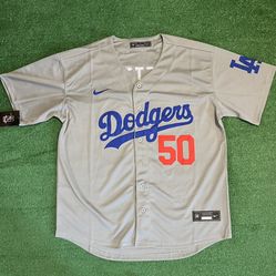 Los Angeles Dodgers Mookie Betts Grey Jersey