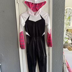 Girls Spider Gwen Bodysuit Costume Size 7/8