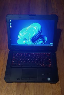 Full Rugged Xtreme Dell Latitude Laptop Intel Core i5 CPU 16GB RAM 512GB SSD Webcam Dual Batteries Windows 11 Professional