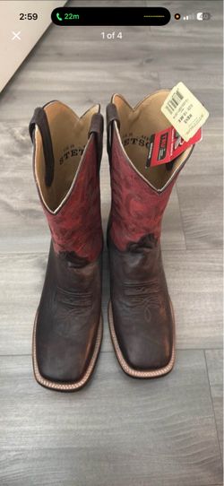 OBO Stetson Men's Cowboy Boots Size 10.5 EE